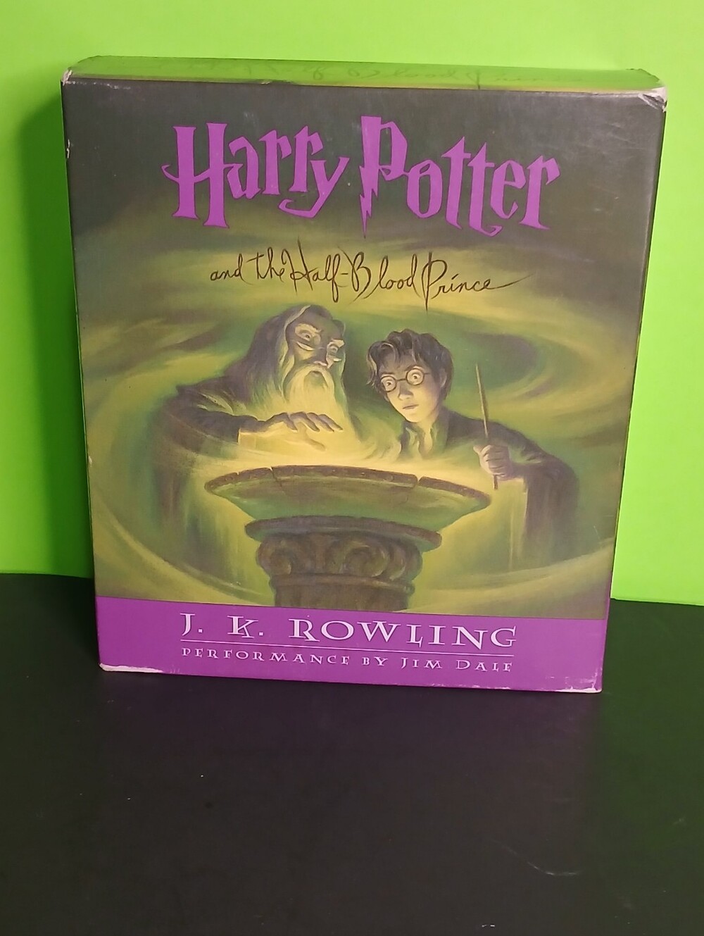 Harry Potter and the Half-Blood Prince Audiobook - Purple & Green Cover